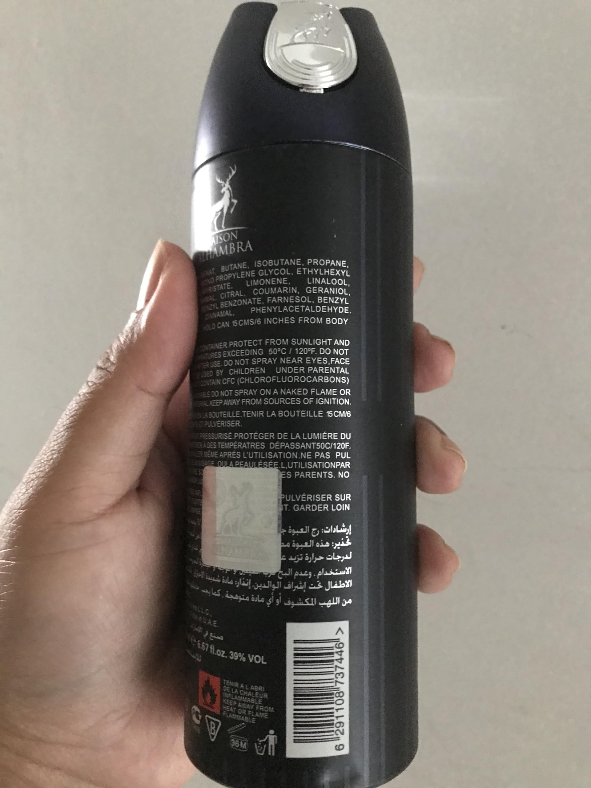 Perfume Spray Corporal Árabe Salvo - Masculino - 200ml